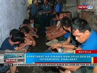 BP: Apartment na ginawa raw drug den sa Intramuros, sinalakay