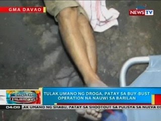 BP: Tulak umano ng droga, patay sa buy-bust operation na nauwi sa barilan
