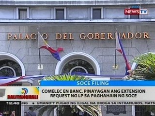 Comelec en banc, pinayagan ang extension request ng LP sa paghahain ng SOCE