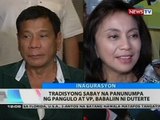 BT: Tradisyong sabay na panunumpa ng pangulo at vp, babaliin ni Duterte