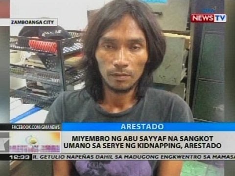BT: Miyembro ng Abu Sayyaf na sangkot umano ng serye ng kidnapping, arestado