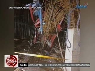 24 Oras: Trabahador, patay nang bumigay ang pinapaganang crane