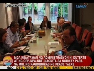 UB: Mga kinatawan ng Duterte admin at ng CPP-NPA- NDF, nagkita sa Norway para sa peace talks