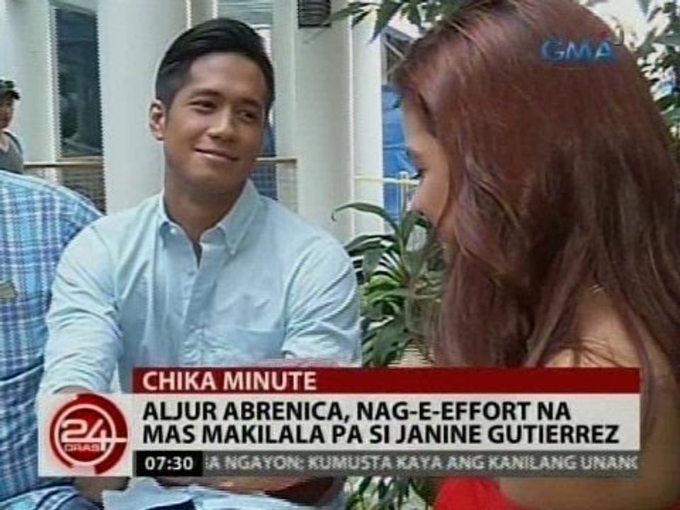 24 Oras: Aljur Abrenica, nag-e-effort na mas makilala pa si Janine Gutierrez