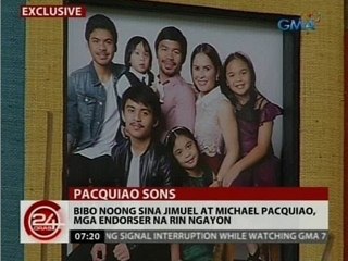 24 Oras: Bibo noong sina Jimuel at Michael Pacquiao, mga endorser na rin ngayon
