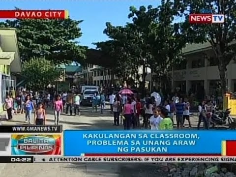 BP: Kakulangan sa classroom, problema sa ilang paaralan sa Davao city sa unang araw ng pasukan