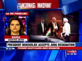 President Pranab Accepts Jung's Resignation