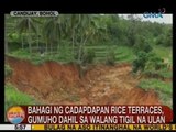 UB: Bahagi ng Cadapdapan Rice Terraces, gumuho dahil sa walang tigil na ulan sa Candijay, Bohol