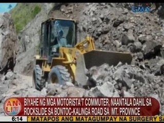 UB: Biyahe ng mga motorista't commuter, naantala dahil sa rockslide sa Bontoc-Kalinga Road
