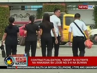 SONA: Contractualization, target ni Duterte na wakasan sa loob ng 3-6 na buwan
