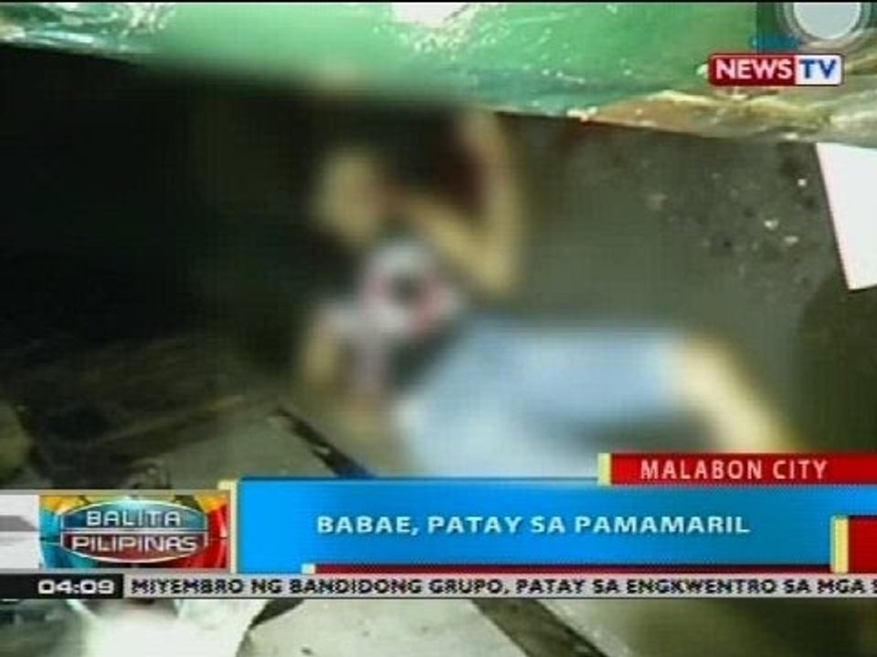 BP: Babae, patay sa pamamaril