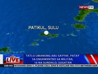 NTVL: Tatlo umanong Abu Sayyaf, patay sa engkwentro sa militar