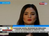 BT: Sunshine Dizon, naghain ng reklamo laban sa asawang si Timothy Tan