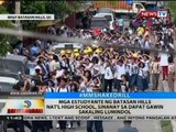 Mga estudyante ng Batasan Hills Nat'l High School, sinanay sa dapat gawin sakaling lumindol