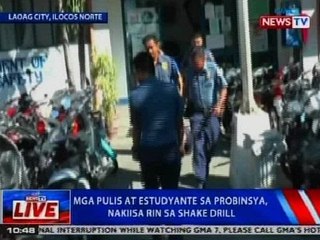 NTVL: Mga pulis at estudyante sa probinsya, nakiisa rin sa shake drill