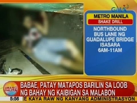 UB: Babae, patay matapos barilin sa loob ng bahay ng kaibigan sa Malabon