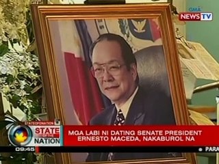 SONA: Labi ni dating Senate Pres. Ernesto Maceda, nakaburol na