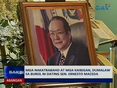 Saksi: Mga nakatrabaho at mga kaibigan, dumalaw sa burol ni dating Sen. Ernesto Maceda