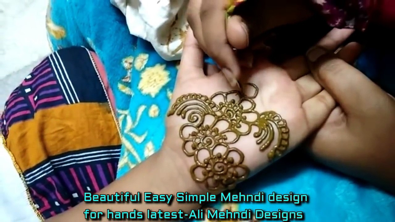 Latest Beautiful Easy Simple Mehndi Design For Hands-Ali Asfan Mehndi Design free 2017(720p)