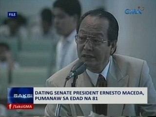 SAKSI: Dating Senate President Ernesto Maceda, pumanaw na sa edad na 81