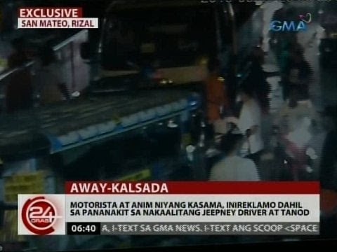 Motorista at 6 niyang kasama, inireklamo dahil sa pananakit sa nakaalitang jeepney driver at tanod