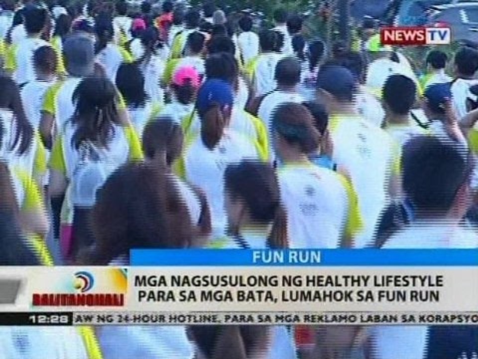 BT: Mga nagsusulong ng healthy lifestyle para sa mga bata, lumahok sa fun run