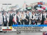 BT: Mga nag-ala Jose Rizal, pumarada sa paggunita ng ika-155 anibersaryo ng kapanganakan ng bayani
