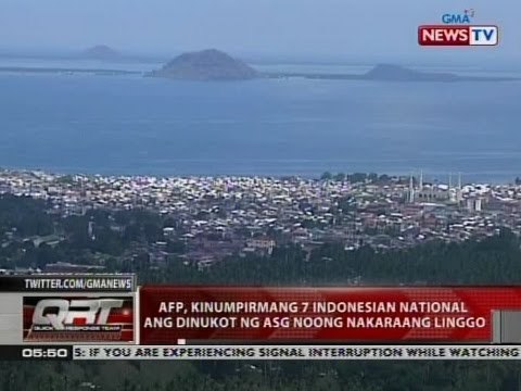 QRT: AFP, kinumpirmang 7 Indonesian national ang dinukog ng ASG noong nakaraang linggo