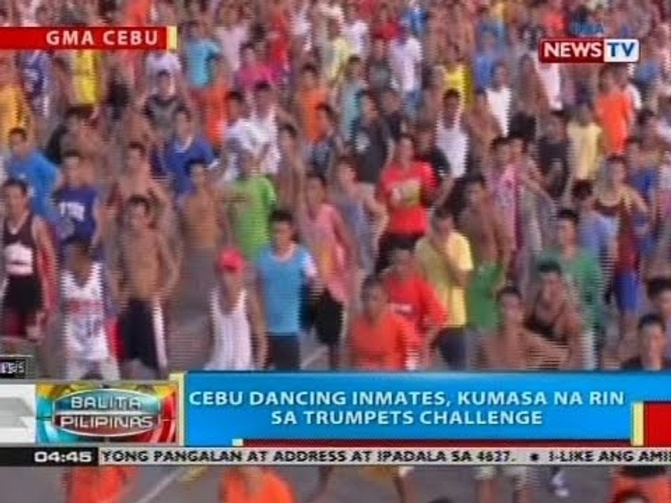 BP: Cebu dancing inmates, kumasa na rin sa trumpets challenge