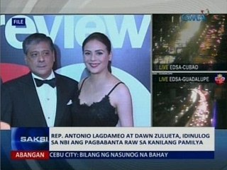 SAKSI: Rep. Lagdameo at Dawn Zulueta, idinulog sa NBI ang pagbabanta raw sa kanilang pamilya