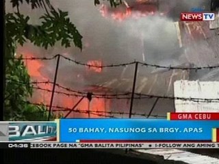 BP: 50 bahay, nasunog sa Brgy. Apas