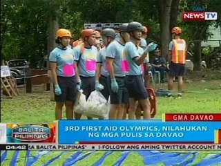 BP: 3rd First Aid Olympics, nilahukan ng mga pulis sa Davao