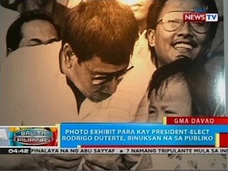 Photo exhibit para kay President-elect Rodrigo Duterte, binuksan na sa publiko