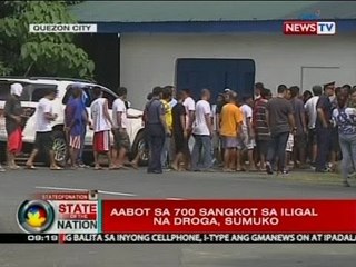 SONA: Aabot sa 700 sangkot sa iligal na droga, sumuko