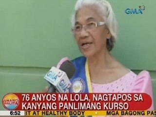 UB: 76 anyos na lola, nagtapos sa kanyang panlimang kurso sa Pangasinan