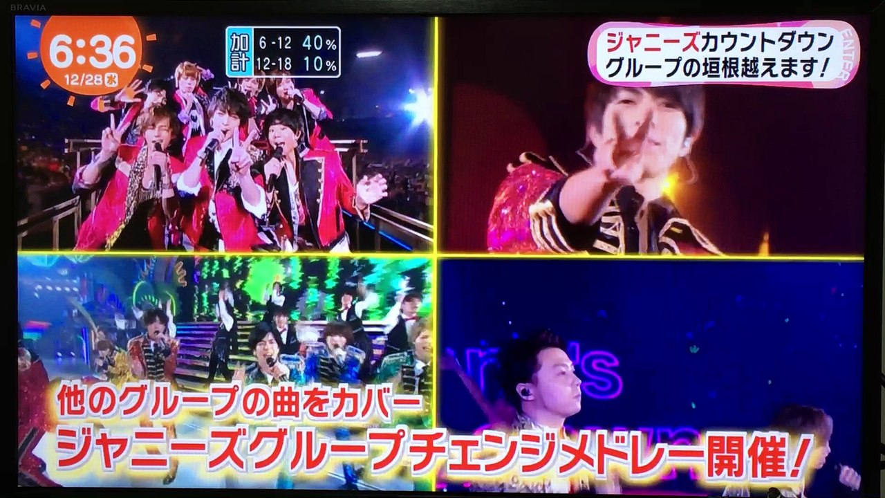 20161228 めざましテレビ ジャニーズカウコンについて ジャニーズWEST×A.B.C-Z