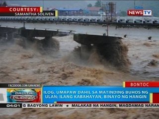 BP: Ilog, umapaw dahil sa matinding buhos ng ulan