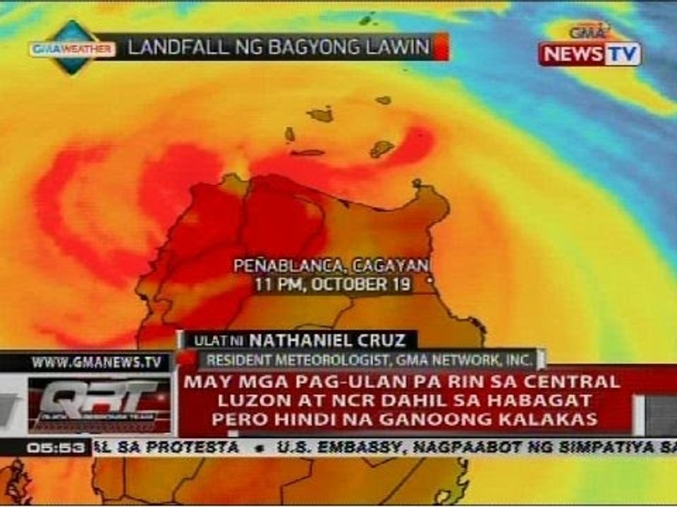 May mga pag-ulan pa rin sa Central Luzon at NCR dahil sa Habagat pero hindi na ganoong kalakas