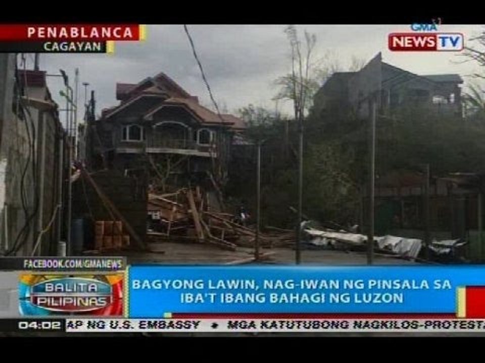 Bagyong Lawin, nag-iwan ng pinsala sa iba't ibang bahagi ng Luzon