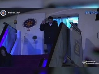 Saksi: Pangulong Duterte, nasa China na para sa state visit