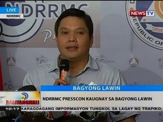 BT: NDRRMC presscon kaugnay sa Bagyong Lawin