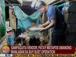 UB: Sampaguita vendor, patay matapos umanong manlaban sa buy bust operation sa Tondo, Manila