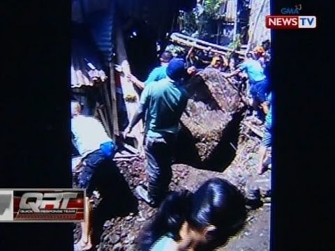QRT: Buntis at dalawa pa niyang anak, patay matapos matabunan ng gumuhong lupa ang kanilang bahay