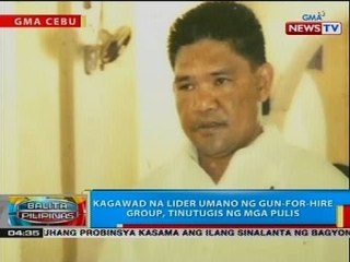 Kagawad na lider umano ng gun-for-hire group, tinutugis ng mga pulis