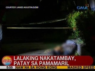 UB: Lalaking nakatambay, patay sa pamamaril sa Parañaque