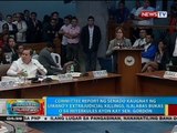 Committee report ng Senado, kaugnay ng umano'y extrajudicial killings, ilalabas bukas