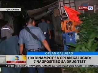 BT: 100 dinampot sa Oplan Galugad; 7 nagpositibo sa drug test