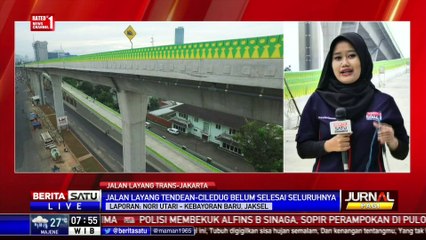 Download Video: Petugas Menguji Coba Jalan Layang TransJakarta Koridor XIII