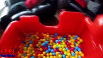 Paw Patrol Ball Pit SURPRISE TOYS CHALLENGE FOR KIDS Disney Cars Surprise Eggs Tractor Tipping