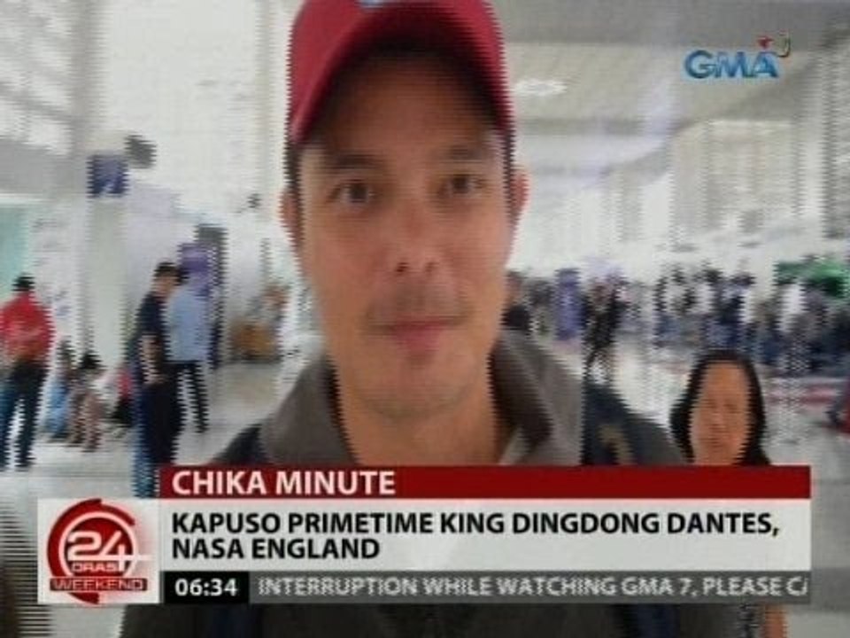24 Oras: Kapuso primetime king Dingdong Dantes, nasa England